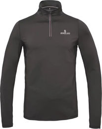 Produktbild von Kingsland Classic Limited Langarm-Trainingspolo Reitshirt für Herren in Grau oder Schwarz