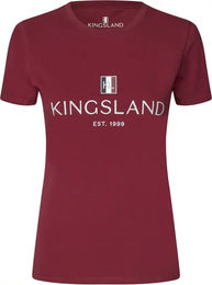 Kingsland Classic Logo Reitshirt Damen aus Baumwolle Rot Weiß XL – Bild 1 von 3