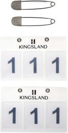 Kingsland Classic Nummernhalter für Schabracken aus Kunststoff 2er Pack – Bild 1 von 2