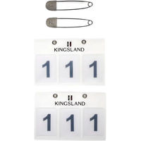 Produktbild von Kingsland Classic Nummernhalter für Schabracken aus Kunststoff 2er Pack
