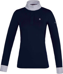Kingsland Classic Show Shirt Reitshirt Damen aus Polyester in Weiß oder Blau Größe XL – Bild 1 von 2