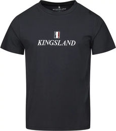 Produktbild von Kingsland Classic T-Shirt aus Baumwolle Unisex Blau Schwarz 9/10 Jahre