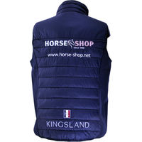 Produktbild von Kingsland Classic Thermoweste Unisex Blau mit Horse Shop Stick aus Nylon wasserabweisend