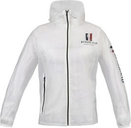 Kingsland Classic Transparente Unisex Regenjacke mit Kapuze und getapten Nähten aus PVC in Weiß XS – Bild 1 von 2