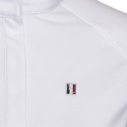 Produktbild von Kingsland Classic Turniershirt kurzarm für Damen in Weiß aus Polyester mit wasserabweisender Funktion Größe M