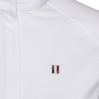 Produktbild von Kingsland Classic Turniershirt kurzarm für Damen in Weiß aus wasserabweisendem Polyester Größe S