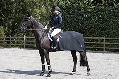 Kingsland Classic Wool Evolution Ausreitdecke für Ponys in Navy Blau – Bild 1 von 2