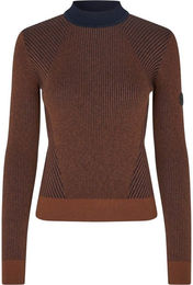 Kingsland Damen Langarmshirt Gerippt Argan Oil Braun XL aus Baumwolle Wolle und Kaschmir – Bild 1 von 1