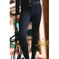 Produktbild von Kingsland Damen Reithose Kornelia FullGrip Blau Herbst Winter