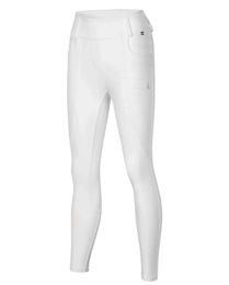 Kingsland Damen Reitleggings KLKristin FullGrip A-Shape Weiß Sommer – Bild 1 von 1