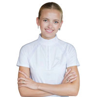Produktbild von Kingsland Damen Turniershirt KLCedrika Weiß aus Polyester für Frühling und Sommer