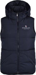Kingsland Daunenweste Classic Unisex Blau wasserabweisend mit Kapuze – Bild 1 von 8