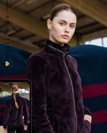Produktbild von Kingsland Fleecejacke Klester Reitjacke für Damen in Lila