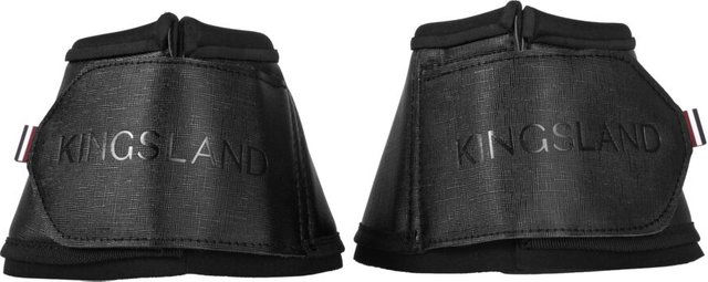 Kingsland Gamaschen Hufglocken aus Kunstleder Schwarz Größe L – Bild 1 von 2