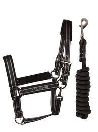 Produktbild von Kingsland Halfter und Strick Set KLMona Black Schwarz