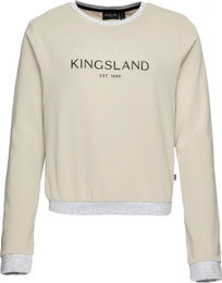 Produktbild von Kingsland Jannika Sweatshirt für Damen mit Rundhalsausschnitt aus Baumwolle Beige Größe S