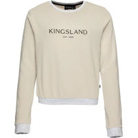 Produktbild von Kingsland Jannika Sweatshirt für Damen mit Rundhalsausschnitt aus Baumwolle Beige Größe S
