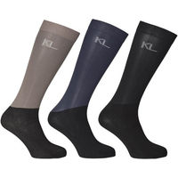 Produktbild von Kingsland KLAgnes Show Socks 3er Pack aus Nylon in Schwarz Blau Grau und Bunt