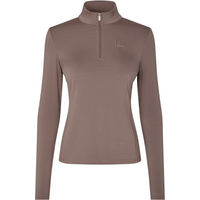Produktbild von Kingsland KLAngelina Trainingsshirt Damen Zip-Shirt Brown Iron Größe L