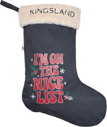 Kingsland KLArthur Weihnachtsstrumpf für Pferde Blau aus Polyester – Bild 1 von 2
