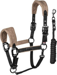 Kingsland KLAudrey Halfter mit Strick in Brown Iron für Ponys – Bild 1 von 1