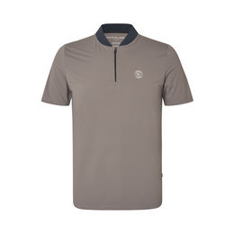 Kingsland KLLiam Herren Reitshirt mit kurzen Ärmeln aus Nylon für den Sommer in Braun und Grau – Bild 1 von 6