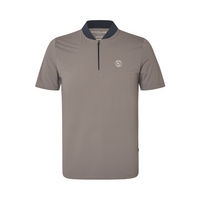 Produktbild von Kingsland KLLiam Herren Reitshirt mit kurzen Ärmeln aus Nylon für den Sommer in Braun und Grau