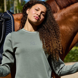 Kingsland KLLilian Swarovski Sweatshirt für Damen in Grün – Bild 1 von 4