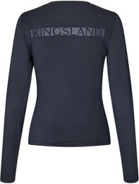 Kingsland KLMalin Reitshirt Damen aus Polyester in Grau oder Schwarz Größe XL – Bild 1 von 3