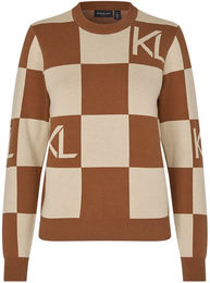 Kingsland KLMelanie Strickpullover Damen aus Baumwolle in Lila oder Braun Größe XL – Bild 1 von 2