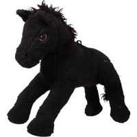 Produktbild von Kingsland KLMelvin PferdeboxenTeddy Pferdespielzeug aus Plüsch in Schwarz Silber Onesize