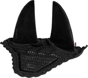 Produktbild von Kingsland KLVigga Velvet Fliegenohren aus Velours in Schwarz für Vollblut/VB