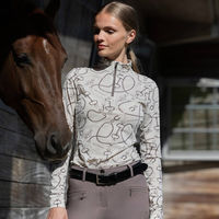 Produktbild von Kingsland Larissa Reitshirt Damen aus Mesh für den Sommer in Grau oder Beige