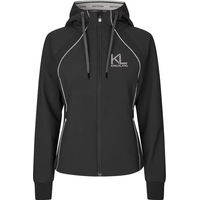 Produktbild von Kingsland Nicole Reitjacke für Damen mit Kapuze aus Nylon wasserabweisend Schwarz Größe S