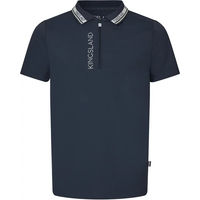 Produktbild von Kingsland Nigel Kinder Reit-Poloshirt Sommer Blau 9/10 Jahre