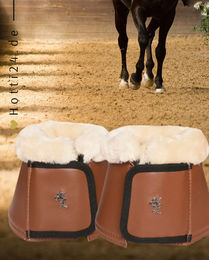 Produktbild von Kingsland Pferde Hufglocken Klemme 2er Set aus Neopren Braun