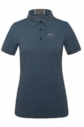 Produktbild von Kingsland Poloshirt Brinlee Damen Reitshirt Blau Sommer