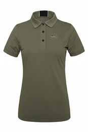 Produktbild von Kingsland Poloshirt KLBrinlee Reitshirt für Damen in Green Castor