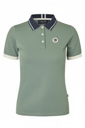 Kingsland Poloshirt KLLaura Reitshirt für Damen in Green Agave – Bild 1 von 1