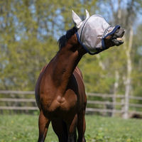 Produktbild von Kingsland Rainy Day Full Fliegenmaske KLLando Fliegenschutz für Warmblut in Grau