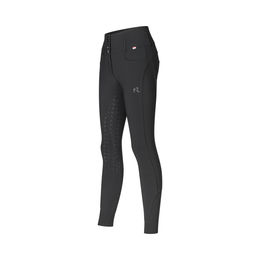 Produktbild von Kingsland Reithose Khloe Highwaist Damen mit Vollgrip und X-Shape in Schwarz wasserabweisend