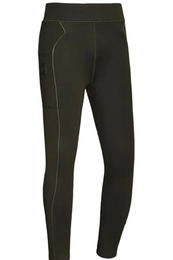 Produktbild von Kingsland Reitleggings KLKaci FullGrip Winter Grün Schwarz