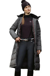 Produktbild von Kingsland Reitmantel Damen Grau wasserabweisend für Herbst und Winter