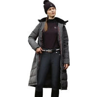 Produktbild von Kingsland Reitmantel Damen Grau wasserabweisend für Herbst und Winter