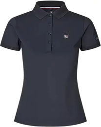 Kingsland Reitpolo Damen Classic Piqué aus Polyamid in Blau oder Schwarz Größe XXL – Bild 1 von 3