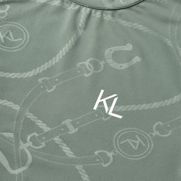 Kingsland Reitshirt Damen aus Polyester für den Sommer in Grau oder Blau Größe XXL – Bild 1 von 5