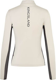Kingsland Reitshirt Damen Trainingshemd aus Polyester für den Sommer in Blau oder Weiß Größe XL – Bild 1 von 7