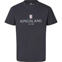 Produktbild von Kingsland Reitshirt Herren aus Baumwolle Classic Logo Blau Grau Größe S