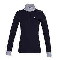 Produktbild von Kingsland Reitshirt KL Classic II LS Langarm Damen Weiß Schwarz