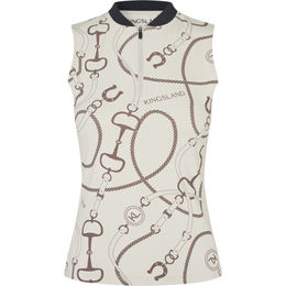Kingsland Reitshirt KLLarissa Damen Sommer Trainingstop Beige Größe M – Bild 1 von 8